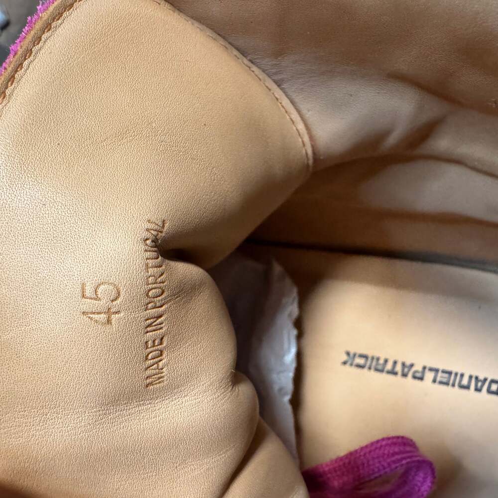 Daniel Patrick Magenta Pink Suede High-Top Sneakers Size 45 (12), NWOT - Picture 2 of 14